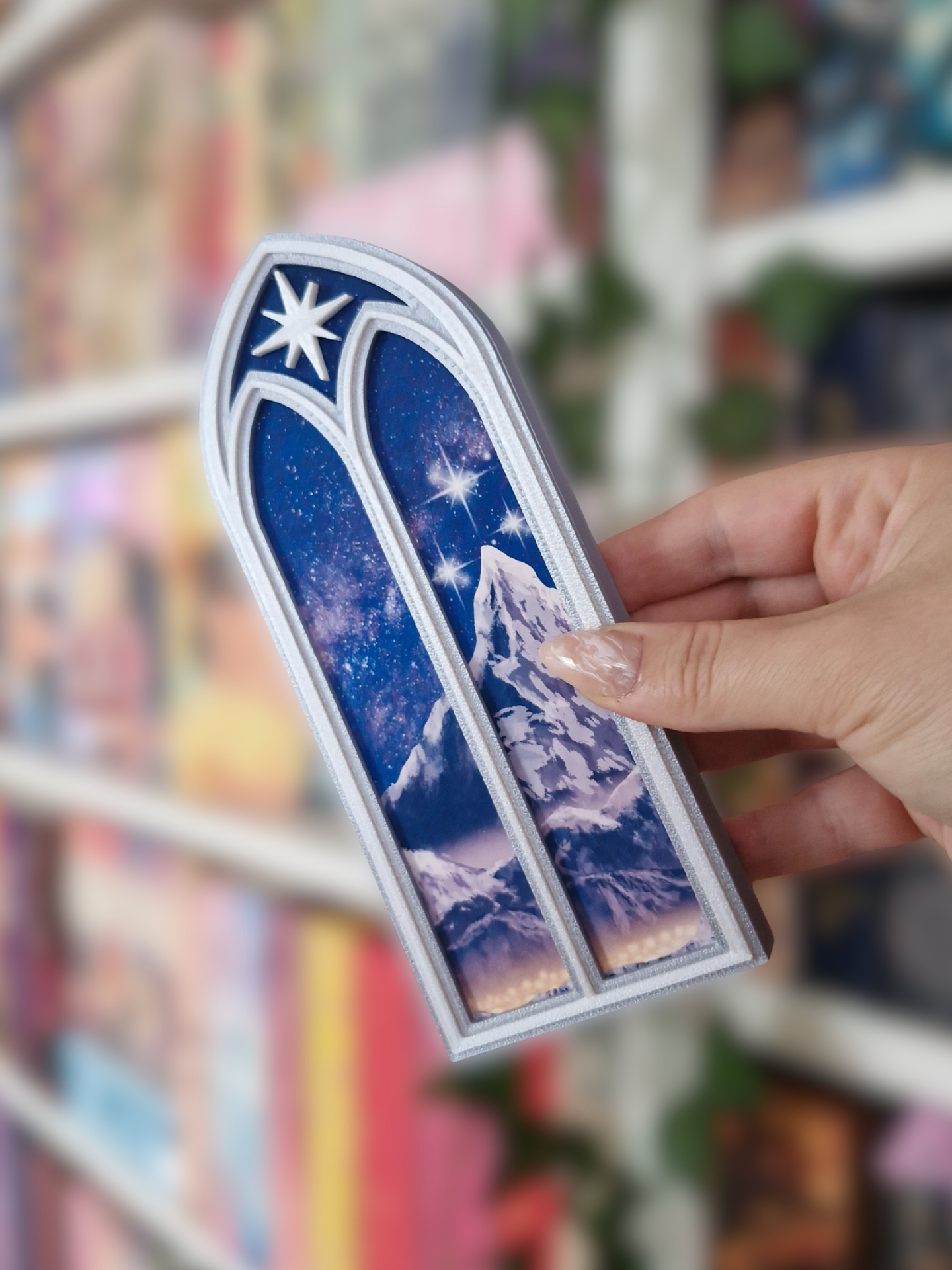 Night Court Window |  Sarah J. Maas Universe | Deko fürs Bücherregal | 3D-Druck | A Court of Thorns and Roses