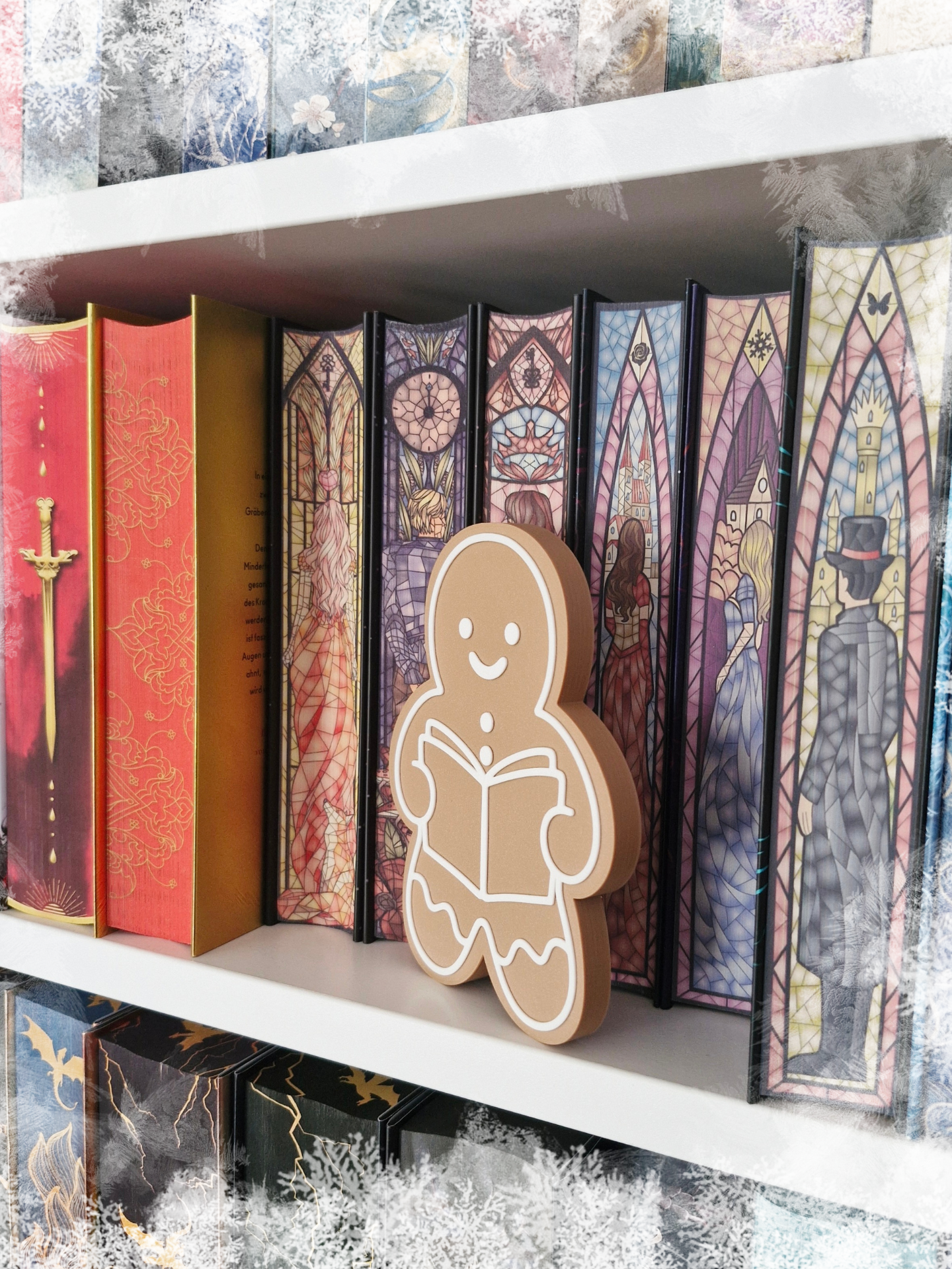 Gingerbread Man Aufsteller | Deko fürs Bücherregal | 3D-Druck | Deko Weihnachten