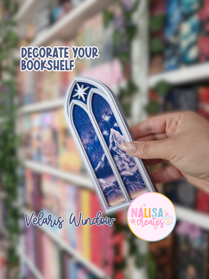 Night Court Window |  Sarah J. Maas Universe | Deko fürs Bücherregal | 3D-Druck | A Court of Thorns and Roses