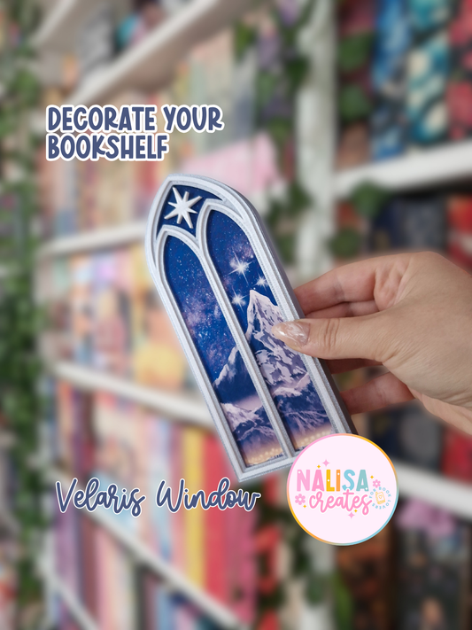 Night Court Window |  Sarah J. Maas Universe | Deko fürs Bücherregal | 3D-Druck | A Court of Thorns and Roses