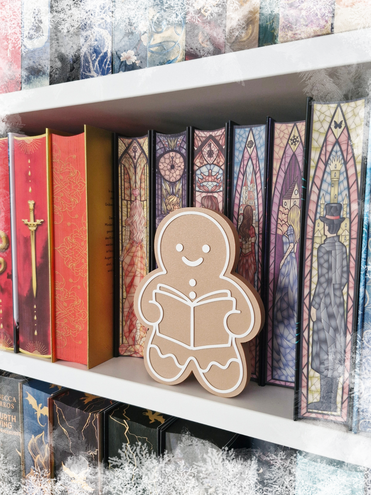 Gingerbread Man Aufsteller | Deko fürs Bücherregal | 3D-Druck | Deko Weihnachten