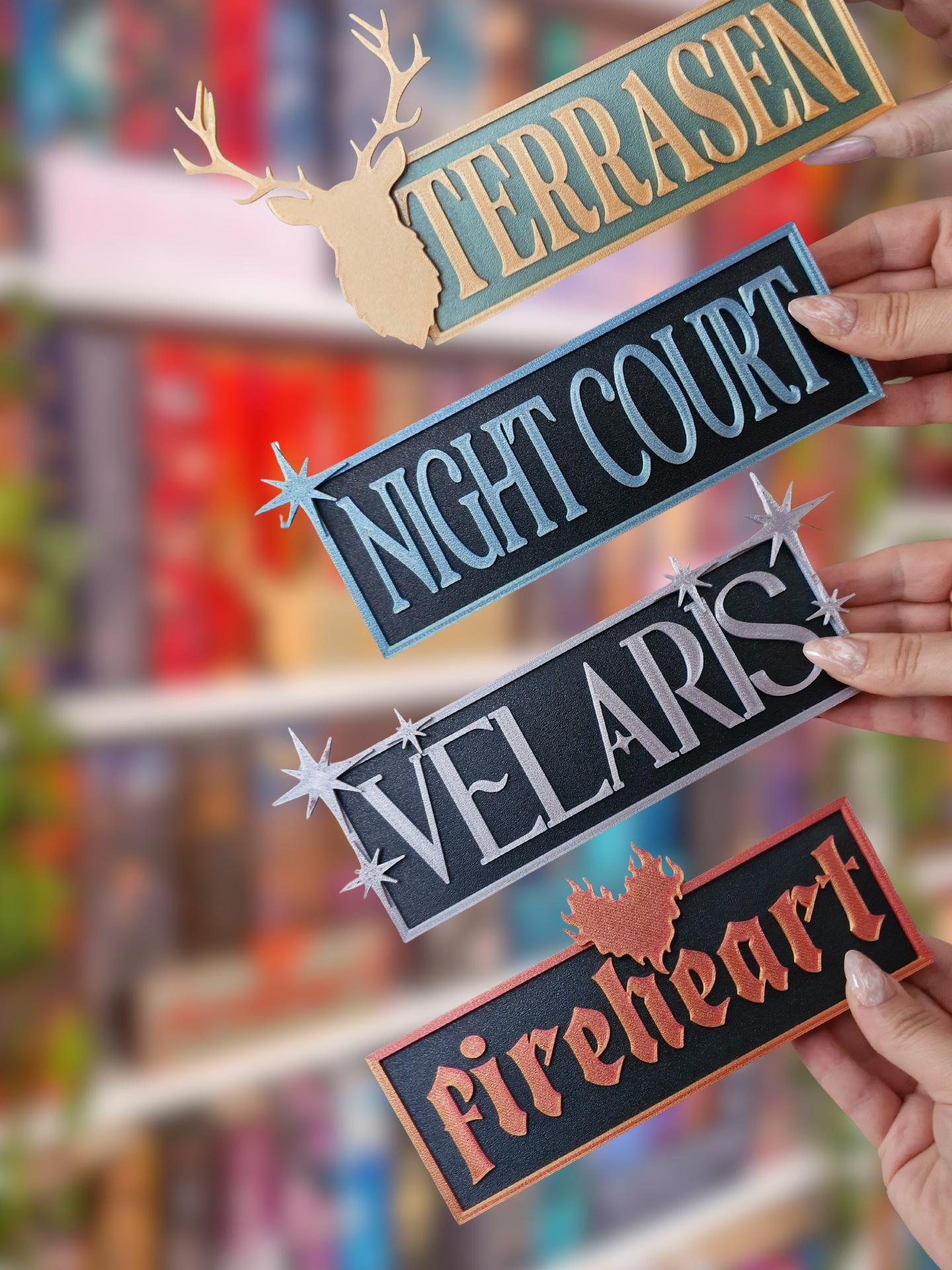 Sarah J. Maas Universe | Deko fürs Bücherregal | 3D-Druck | Throne of Glass | A Court of Thorns and Roses