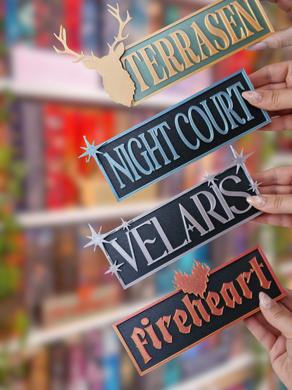 Sarah J. Maas Universe | Deko fürs Bücherregal | 3D-Druck | Throne of Glass | A Court of Thorns and Roses