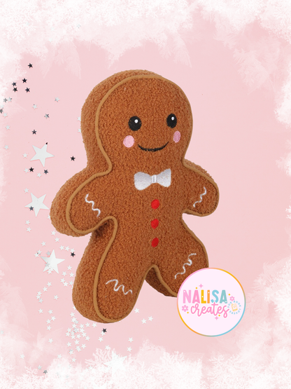 Reading Buddy | Kissen Gingerbread Man | Dekoration Weihnachten | Kissen in Lebkuchenform