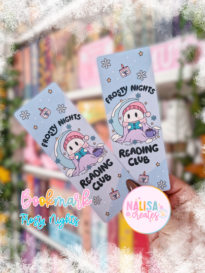 Lesezeichen Frosty Nights Reading Club | Lesezeichen Winter & Weihnachten