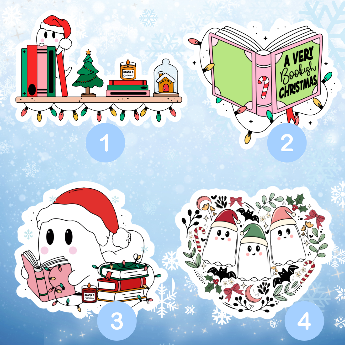 Winter Sticker | Create your own Sticker Bundle | Vinyl Sticker  | Stickers for book journal, notebook, e-reader and laptop