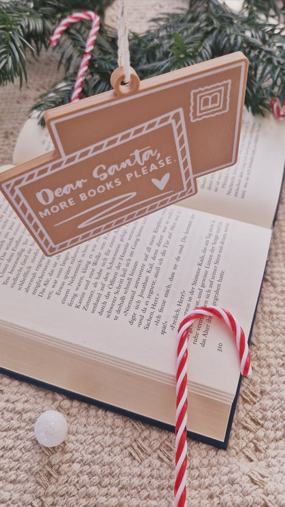 Anhänger Weihnachtsbaum Letter Santa | 3D Druck | Deko Weihnachten | Weihnachtsbaumschmuck