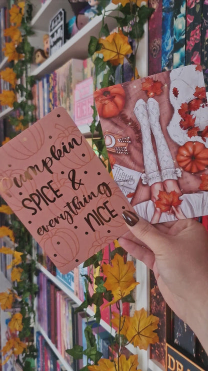 Lesezeichen / Print Pumpkin Spice | Herbst Lesezeichen | Herbst Print A6