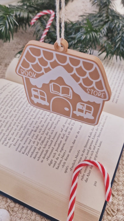 Anhänger Weihnachtsbaum Bookstore | 3D Druck | Deko Weihnachten | Weihnachtsbaumschmuck
